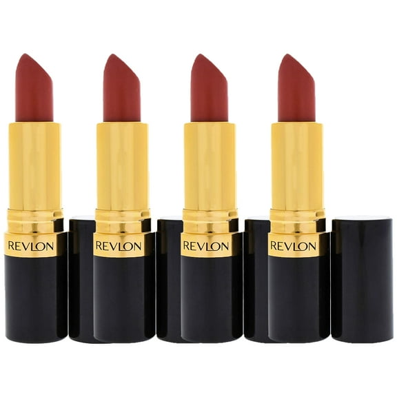 Pack of (4) Revlon Super Lustrous Pearl Lipstick - 356 Soft Suede By Revlon for Women - 0.15 Oz Lipstick