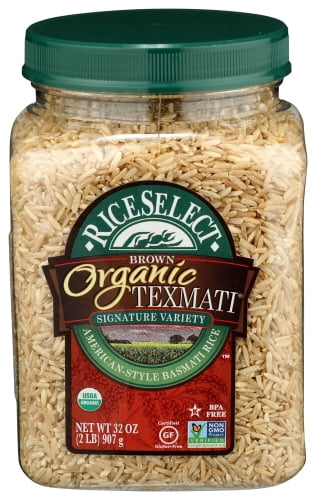 (Pack of 4) RiceSelect Brown Rice Organic Jar 32 oz
