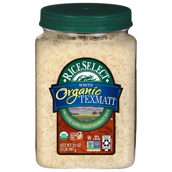 Pack of 4, Riceselect Organic Texmati White Rice, 32 oz