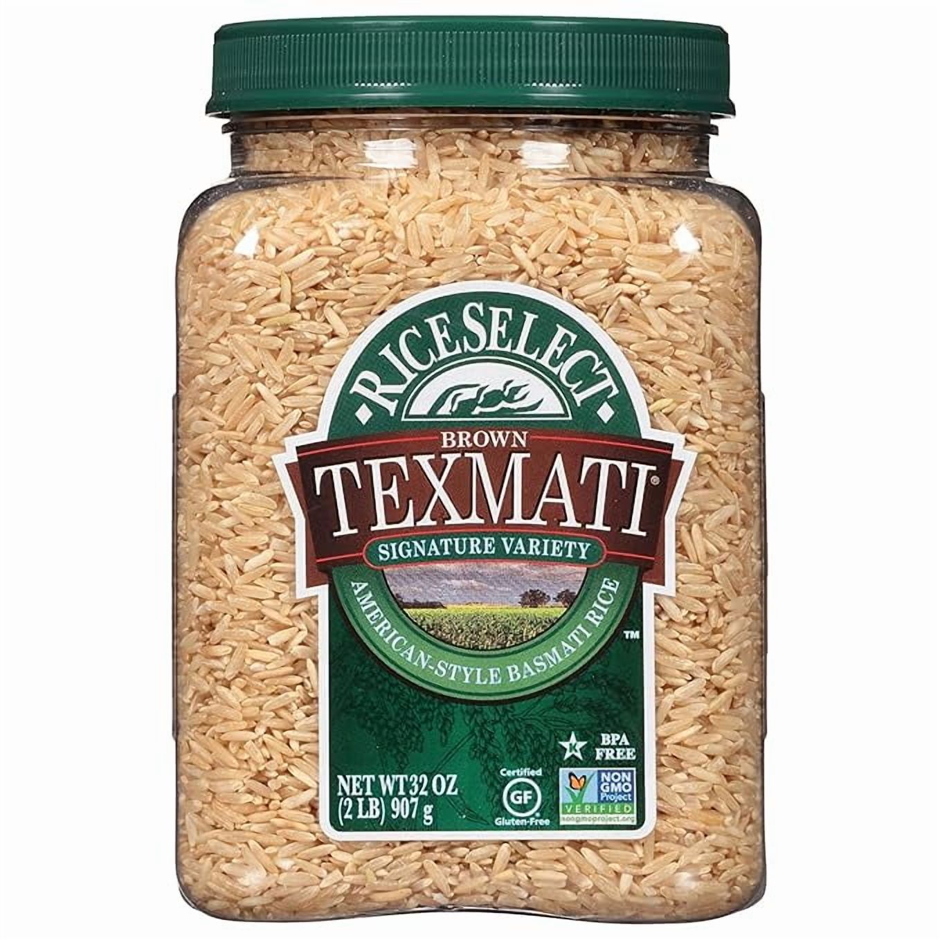 Pack of 4, Riceselect Texmati All-American Basmati Brown Rice, 32 oz