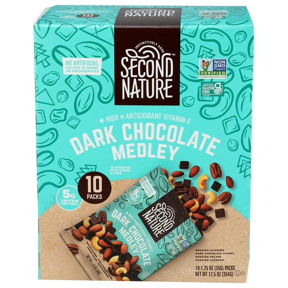 (Pack of 4), Second Nature Dark Chocolate Medley, 12.5 oz
