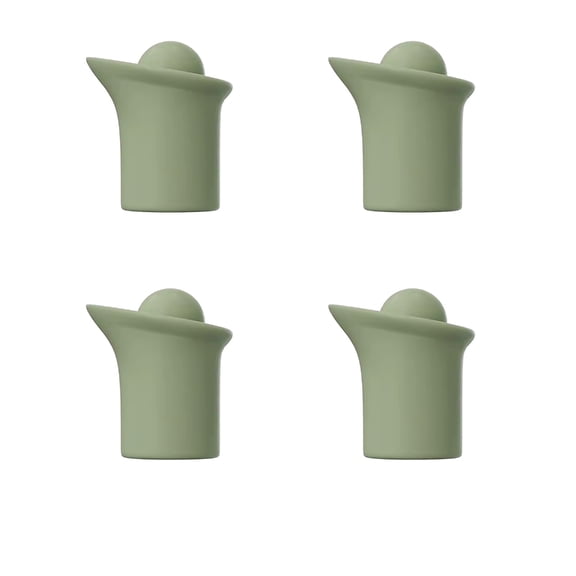 Pack of 4 Silicone Wine Stoppers with Filtration Pouring for Wine Champagne Leakproof Seal Extends Beverage Freshness