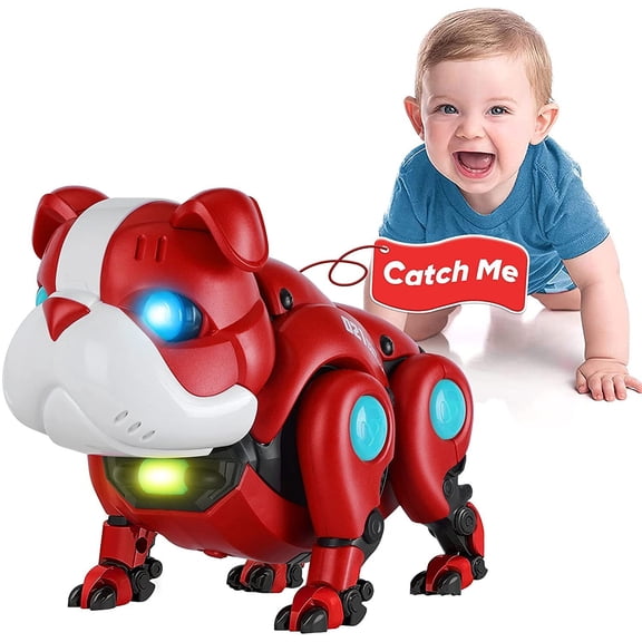 Baby Toys Crawling Infant Toys Baby Musical Toys for Toddlers Walking Robot Dog Toy Educational Interactive Light-up Gifts Toys for 3 4 5Year Old Boys Girls Kids