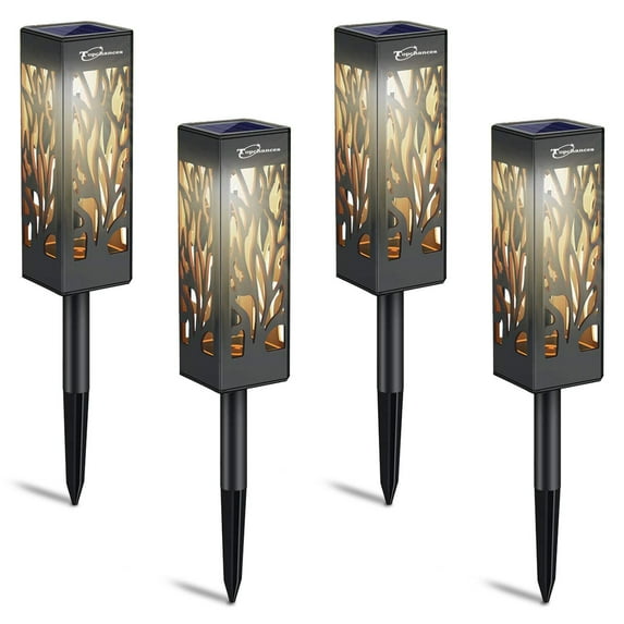 (Pack of 4) Solar Pathway Lights Solar Garden Lights Outdoor Solar Landscape Lights for Lawn Patio Yard Pathway Walkway
