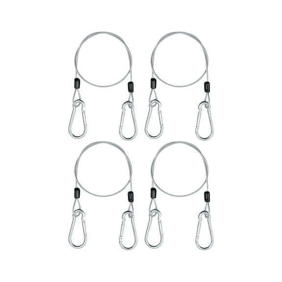 Pack of 4 Stainless Steel Security Cables AntiCorrosion Wire Rope Suitable for Bicycles Motorcycles Furniture Garden