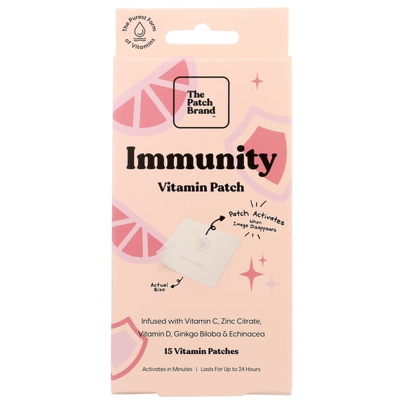 Pack of 4, The Patch Brand Immunity Vitamin Patch, 15 ea