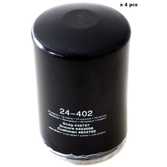 Pack of 4 Transmission Lubrication Filter for Scag 48757 48758 Exmark 103-2146