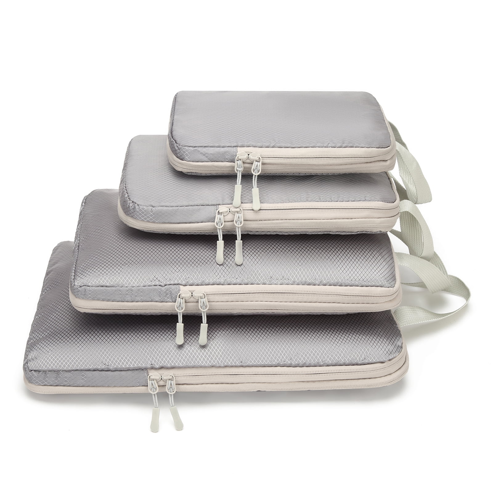 Pack of 4 Travel Luggage Packing Cubes Suitcase Compression Packing Cubes Bags Travel Essential
