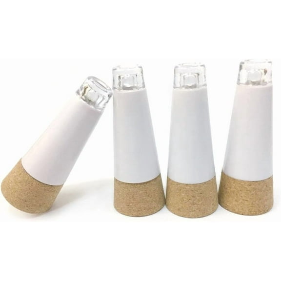 Pack of 4 USB Rechargeable Cork Shape Bottle Light 12 Lumens Durable Lamp Cork Lights for Christmas Party Decoration