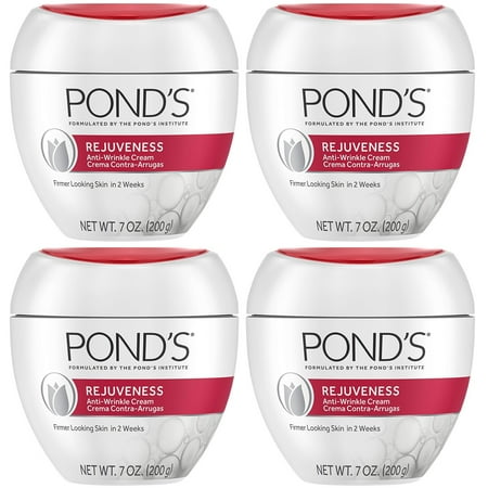 Pack of (4) Unilever Ponds Rejuveness Anti-wrinkle Cream - 7 Oz