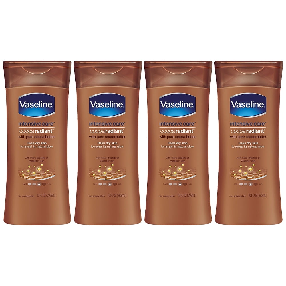 Pack of (4) Vaseline Intensive Care Cocoa Butter Deep Conditioning Rich