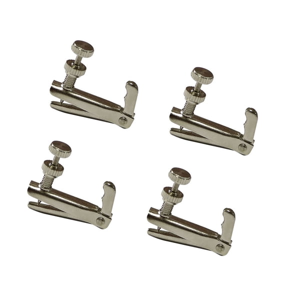 Pack of 4 Violin Fine Tuners For Standard 4/4-3/4 Size Violin Finger Guides Fine Tuners Violins Replacement Parts Set
