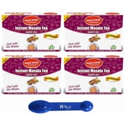 Pack of 4 - Wagh Bakri Instant Unsweetened Masala Chai - 140 Gm 4.94 Oz 2in1 Miras Trademark Measuring Spoon Included