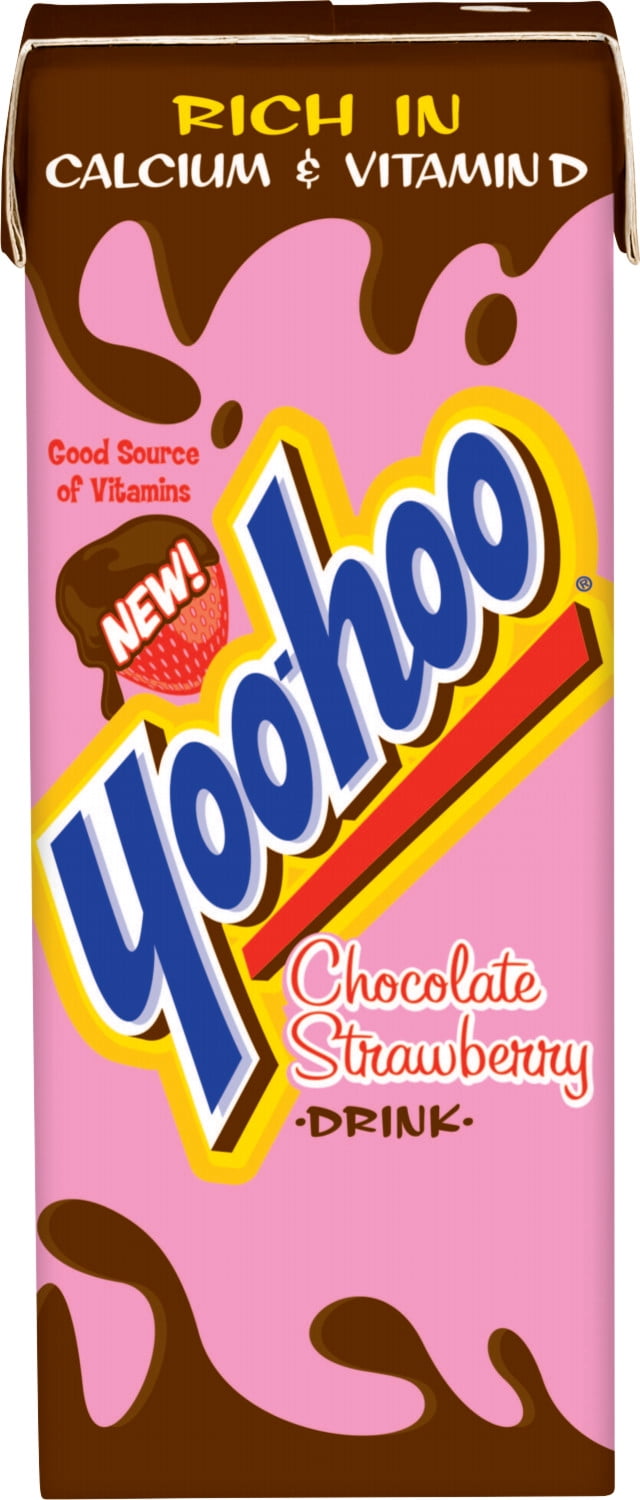 (Pack of 4) Yoohoo Chocolate Strawberry Drink, 6.5 fl oz, 10 Count