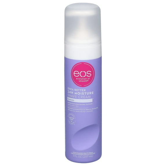 Pack of 4 eos Shea Better 24 Hour Moisture Shave Cream - Lavender Jasmine - 7 oz - Package may vary