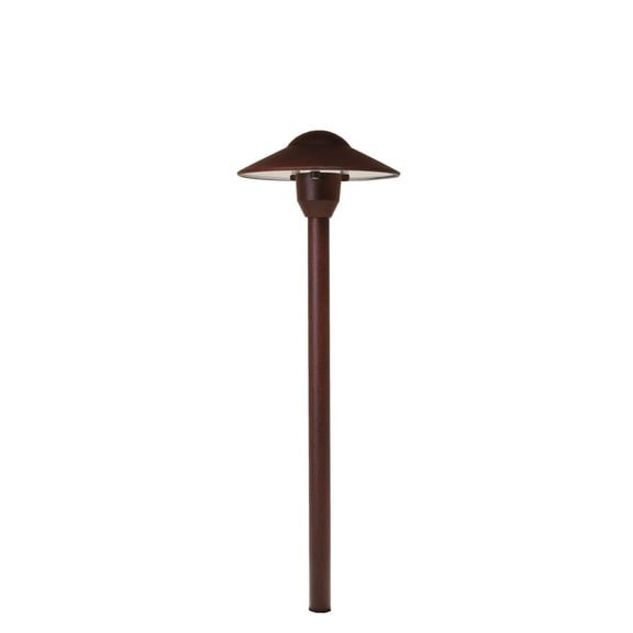 Pack of 4 of 12V Landscape Light Small Mushroom Light in Rust Finish