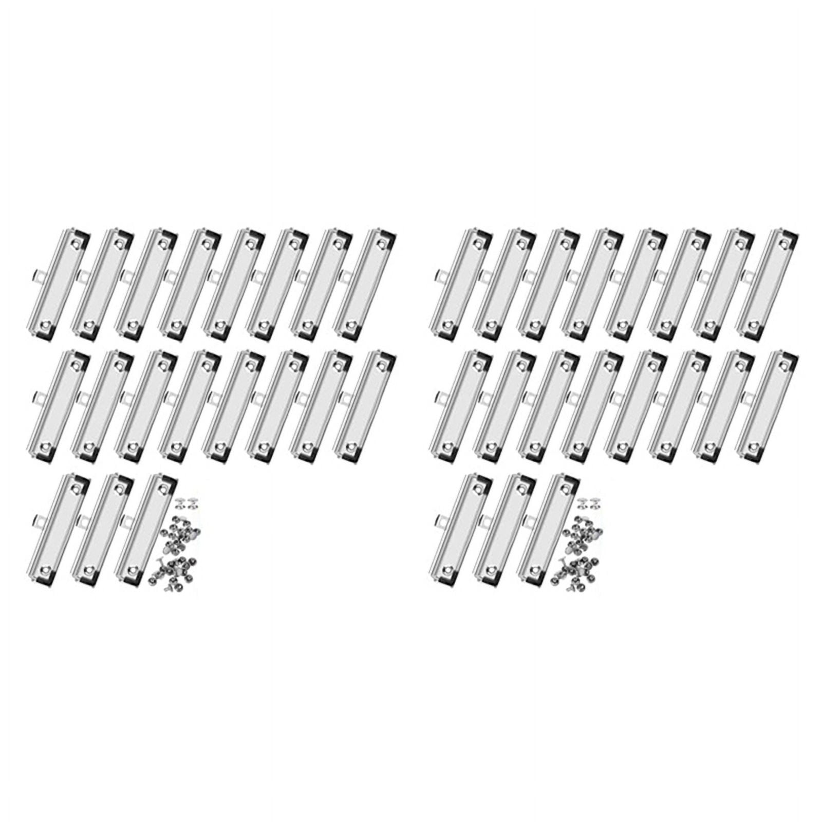 Pack of 40 Clipboard Clips 12cm Fittable Metal Cardboard Clip Hooks for Office, Craft Project Use