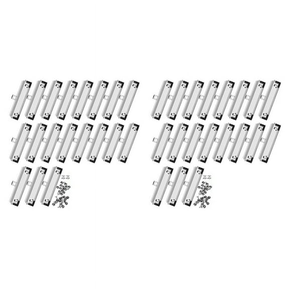 Pack of 40 Clipboard Clips 12cm Fittable Metal Cardboard Clip Hooks for Office, Craft Project Use