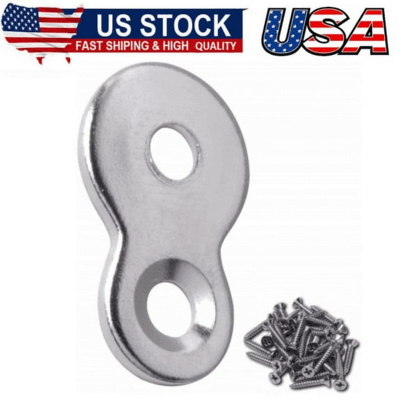 Pack of 40 Figure 8 Table Top Fasteners with Screws Heavy Duty 12 Gauge Steel