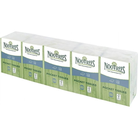 Pack of 40, Nootrees Pocket Tissues, 1 ea