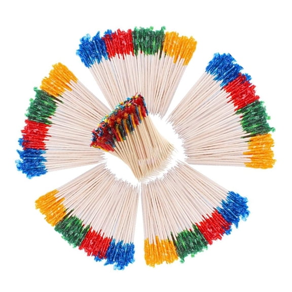 Pack of 400 Safe Disposable Picks Wooden Toothpicks for Food Serving Occasions