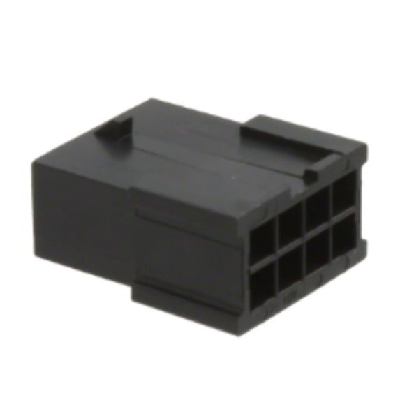 Pack of 45 0430200801 8 Rectangular Connectors - Housings Plug Black 0.118 (3.00mm)