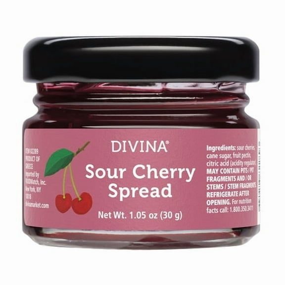 (Pack of 48), Divina Sour Cherry Spread, 1.05 oz