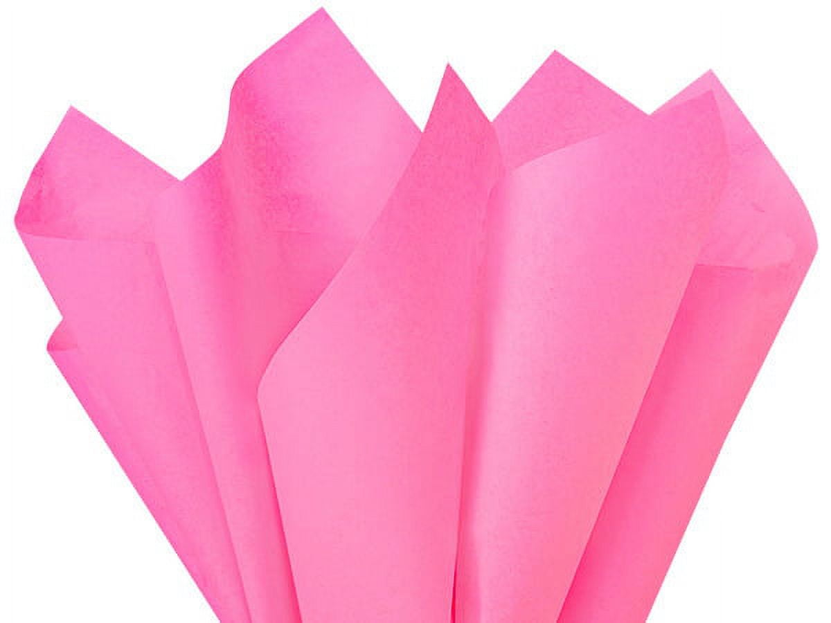 Pack of 480, Solid Fuchsia Tissue Paper 20 x 30" Sheet Flat Ream Made From 100% Post Industrial Recycled Fibers, Made in USA