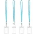 thumbnail image 1 of Pack of 4Pcs Lanyards for Neck with 4 Badge Card Holder Vertical Card Badge Holder Clear Name Card Holder and Lanyard, 1 of 20