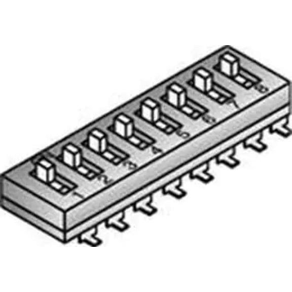 Pack of 5 106-EMR4T-EV DIP Switches SIP Switches Recessed 4 Position