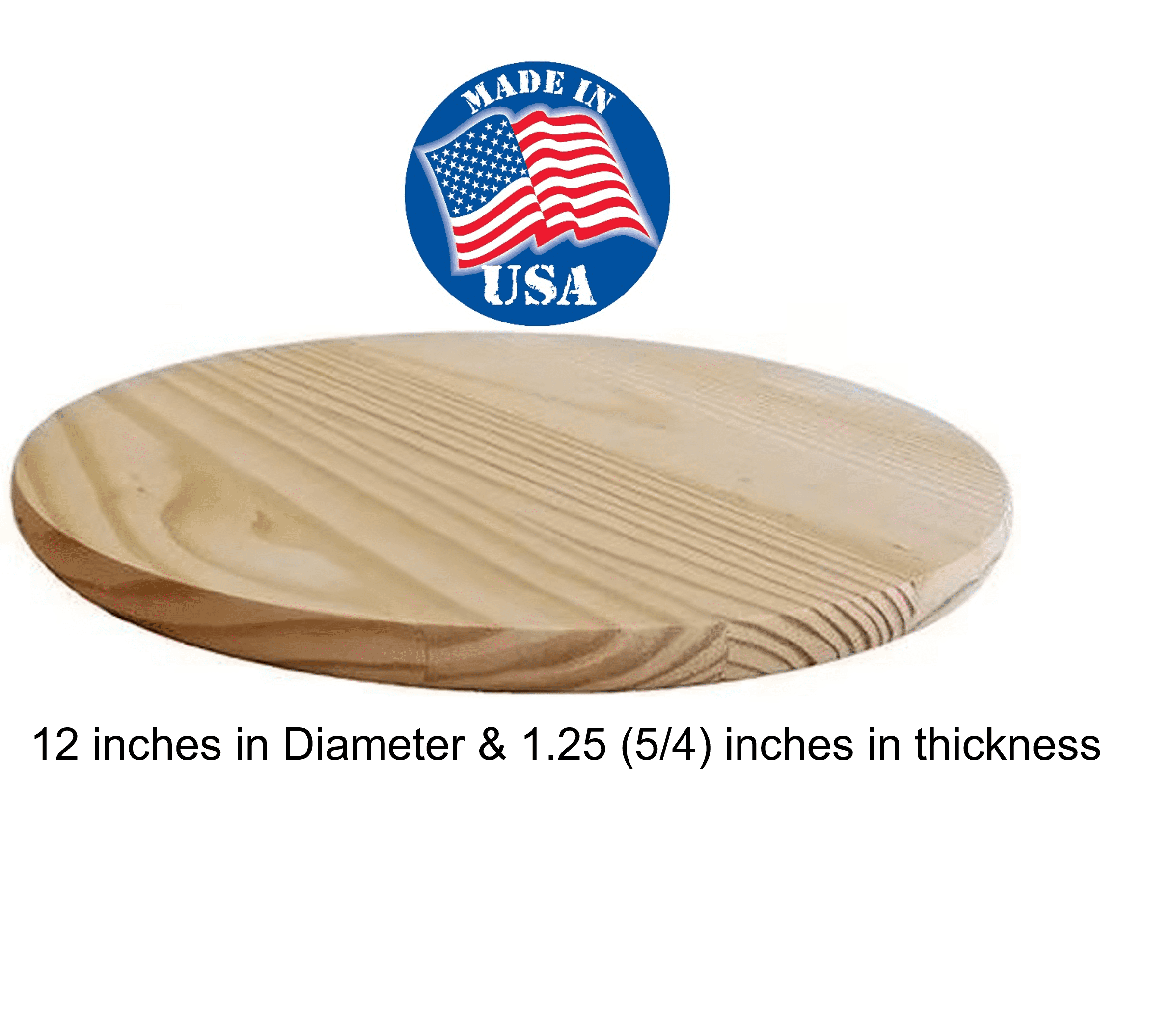 Pack of 5-12 Inch Wood Round, Wood Slices 12 Inch Diameter, Wood Circles 12  Inch, Wood Rounds for Crafts 12 Inch, Wooden Circles for Crafts 12 Inch