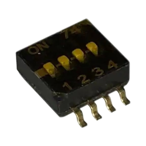 Pack of 5 218-4LPST Switch Slide Dip SPST 4 Position Surface Mount Actuator 25mA 24VDC: RoHS