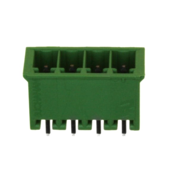 Pack of 5 284514-4 Connector 4 Position Terminal Block Header, Male Pins, Shrouded (4 Side) 0.138 (3.50mm) Vertical Through Hole