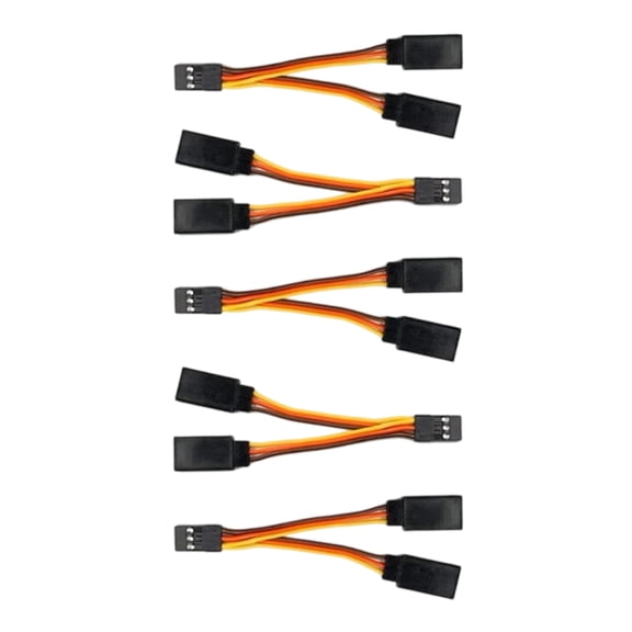 Pack of 5 30Core Short Servo Y Connectors Cables 5cm for Servo JR Futabas Helicopter Remote Controls Devices