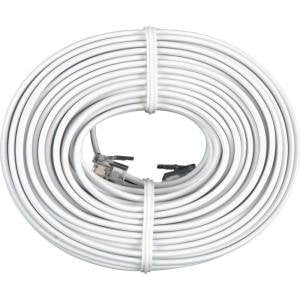(Pack of 5) - 50ft White Phone Line Cord RJ11 Cable