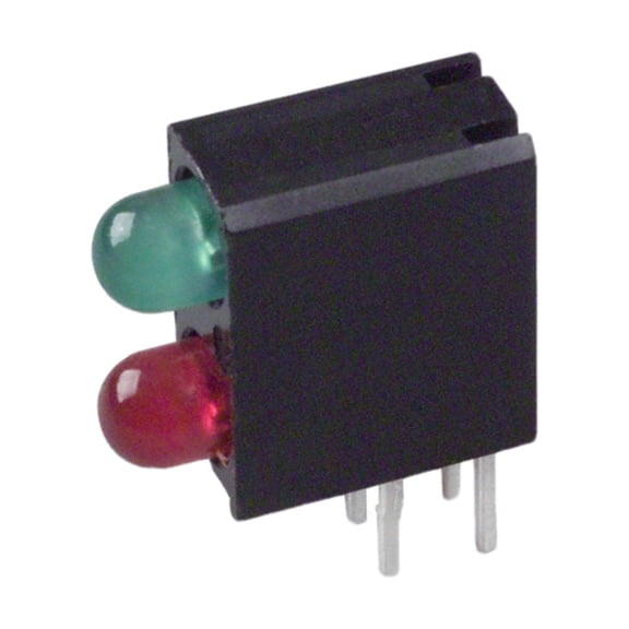 Pack of 5 5530121F LED Circuit Board Indicator Green Over Red 3MM PCMNT :RoHS