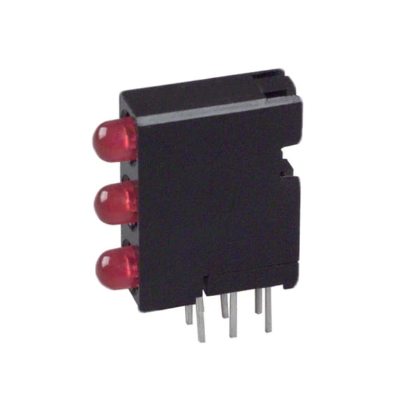 Pack of 5 564-0300-111F LED Circuit Board Indicator 3 High Red Diffused Through Hole Right Angle
