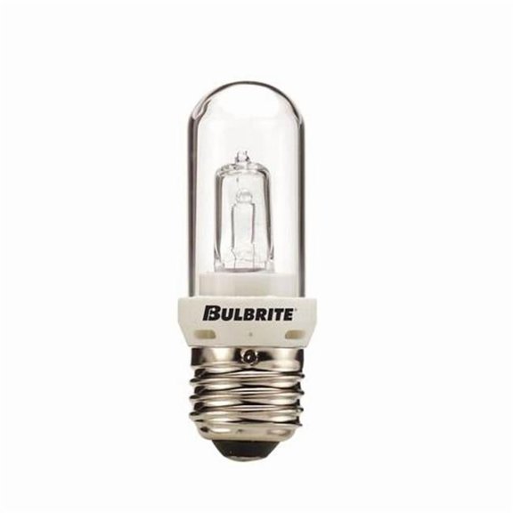 Pack of (5) 75 Watt 120V Dimmable Clear T8 Double Envelope Halogen Mini Light Bulbs with Medium (E26) Base  2900K Soft White Light