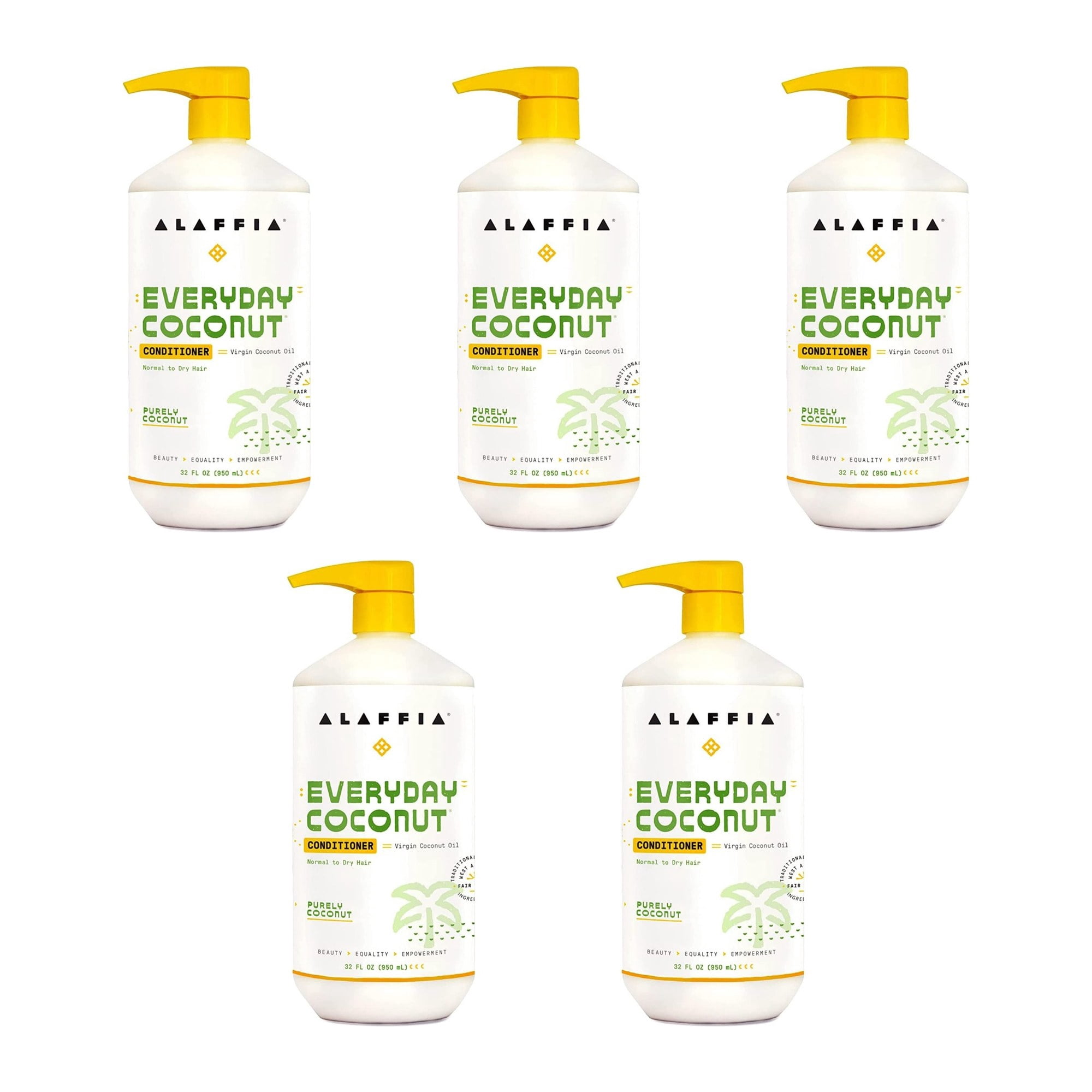 (Pack of 5) Alaffia Everyday Conditioner Coconut 32 Fl Oz - Walmart ...