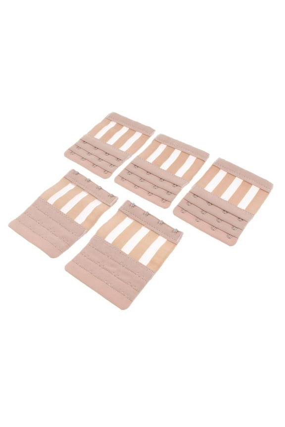 Pack of 5 Bra Extender 4 Hook Women Brassiere Elastic Bra Strap Extension Accessories, for , Maternity, Nursing And Weight Gain Use Skin Color