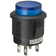 thumbnail image 1 of Pack of 5 CLS-PC11A125S00B Pushbutton Switch SPST-NO Standard, Illuminated Panel Mount, Snap-In, 1 of 2