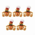 thumbnail image 1 of Pack of 5 Christmas Gingerbreads Man Ornament Festival Tree Decorations Holiday Hanging Charm for Household Use, 1 of 11