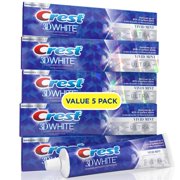 Pack of 5 Crest 3D White Ultra Whitening Toothpaste, Vivid Mint 5.6 oz.