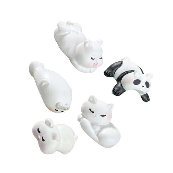 Pack of 5 Cute Stacking Figures Toy Creative Desk Decors Resins Ornaments