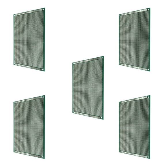 Pack of 5 Double Side PCB Board Tinned 9x15cm Prototype Kits Printed Circuit Board for Electronic Components