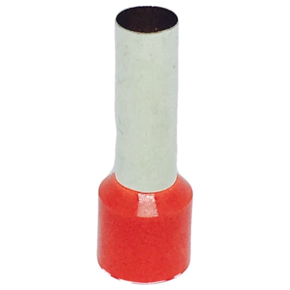 Pack of 5, E35-25-RED TERMINAL, WIRE FERRULE, 2AWG, RED; Wire Ferrule Type