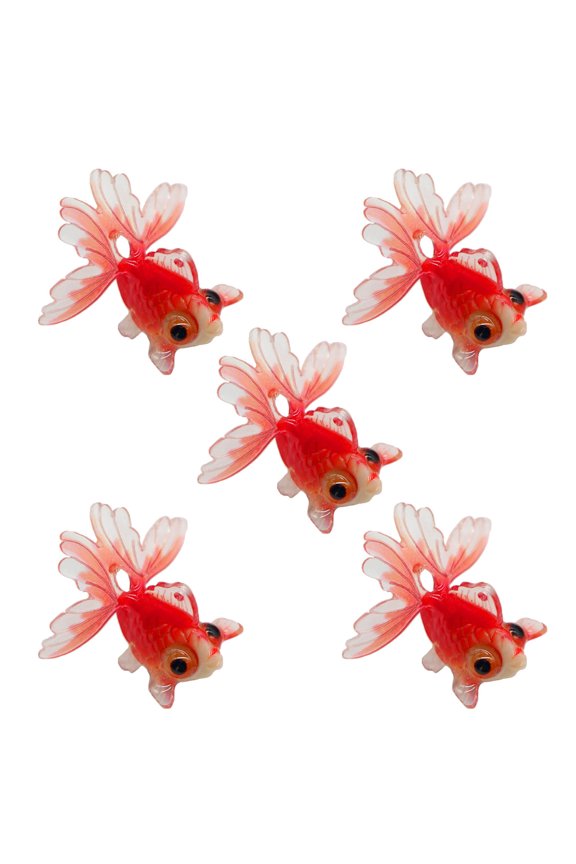 Pack of 5 Fish Pendant Set Resin Fish Charm Jewelry Making Accessories Jewelry Supplies Set Resin for