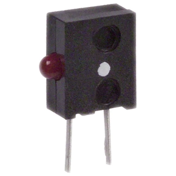 Pack of 5 HLMP-6620-F0010 LED Circuit Board Indicator Single Red Diffused, Tinted 1.8V 10mA Through Hole, Right Angle, RoHS