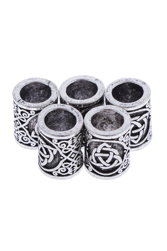 Pack of 5 Hair Beard Beads Hair Pendant Bracelet DIY Bracelet Making Hair Dcoration Beards, ,15 X 12mm