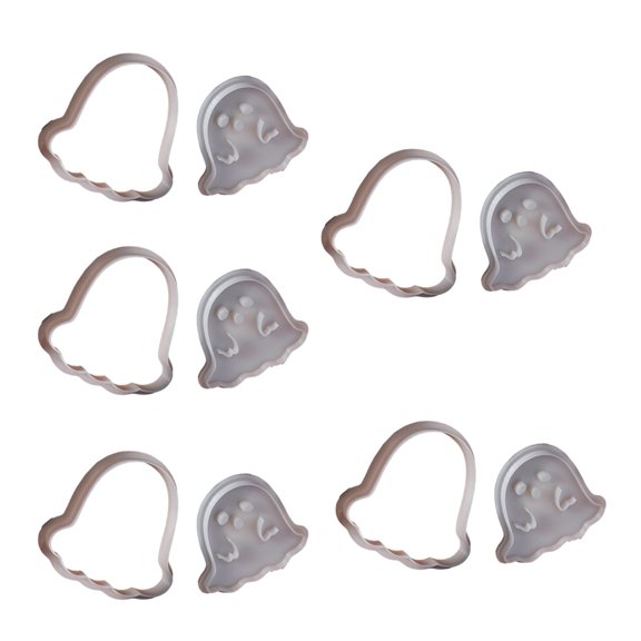 Pack of 5 Halloween Biscuit Molds Cookie Molds Devil Shape Biscuit Cutter Cookie Tool Present for Baking Enthusiasts